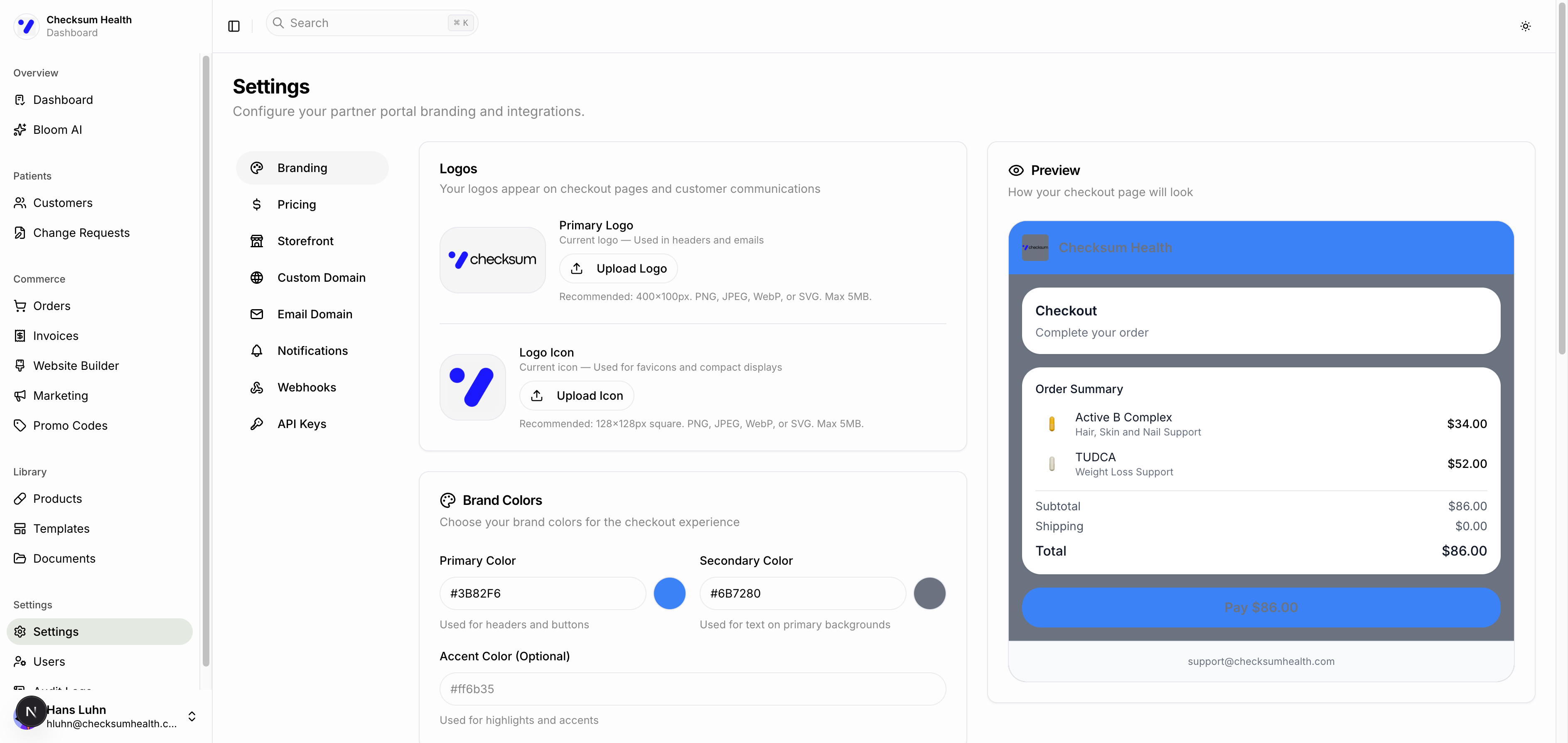Branding Settings